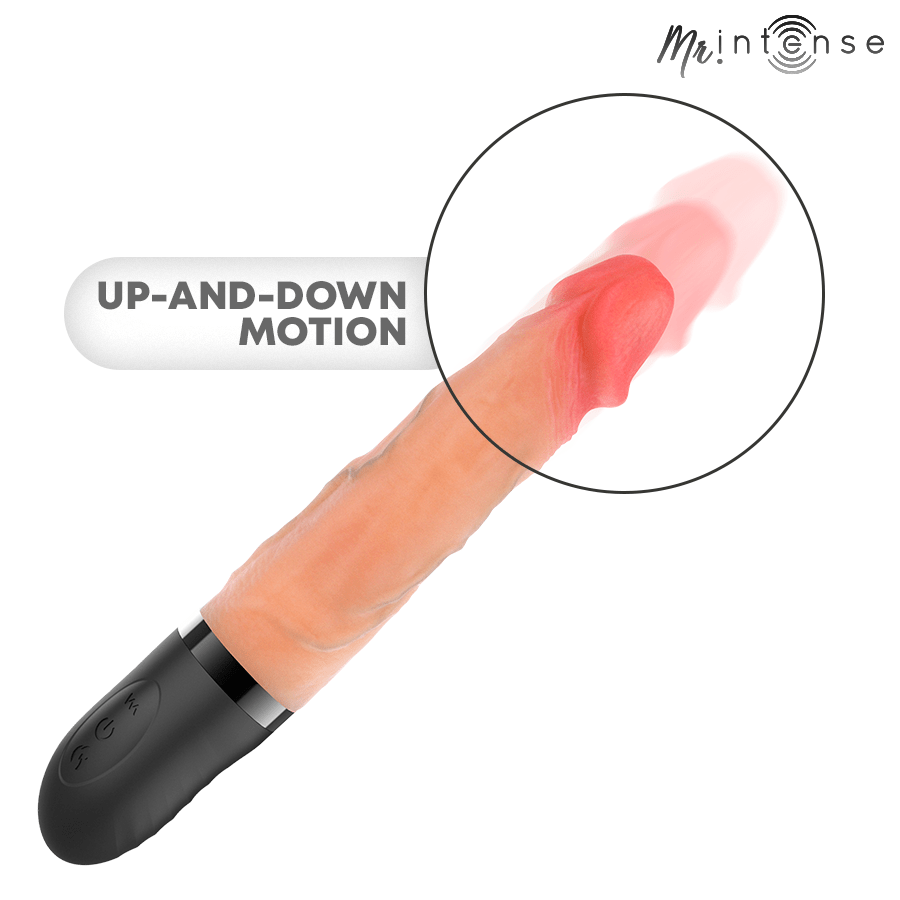 Mr Intense Jean Up & Down 9 Inch Realistic Vibrator with Heat Effect - Loveangels