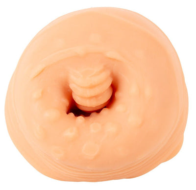 Nature Skin 2in1 Vibrating Extension Masturbator With Remote - Loveangels