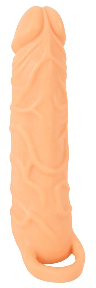 Nature Skin 2in1 Vibrating Extension Masturbator With Remote - Loveangels