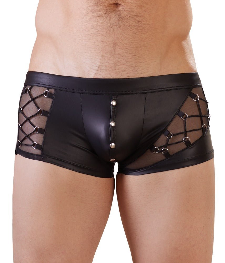 Nek Lacey Matte Pants with Pouch - Loveangels