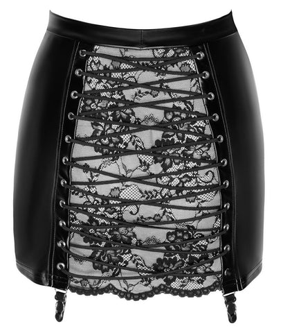 Noir Handmade Back Lacing Skirt - Loveangels
