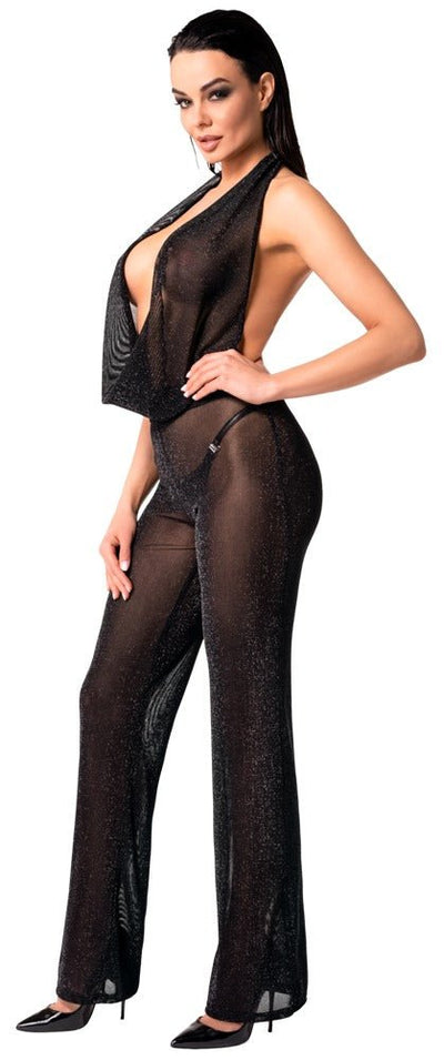 Noir Handmade Tulle Jumpsuit - Loveangels