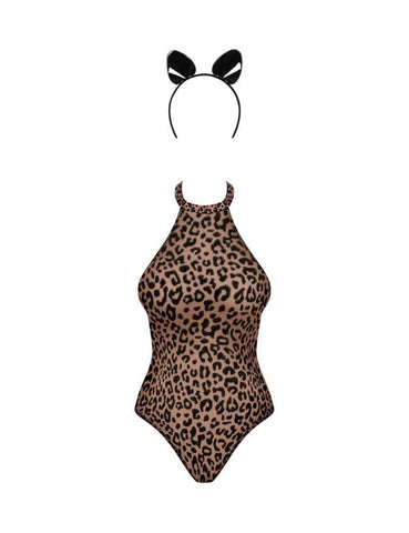 Obsessive Leocatia Bodysuit With Headband - Loveangels
