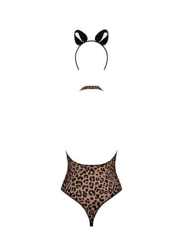 Obsessive Leocatia Bodysuit With Headband - Loveangels
