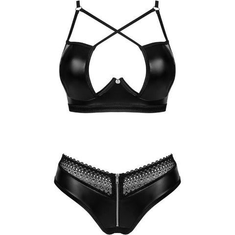 Obsessive Norides 2pc Wet Look Set XL/2XL - Loveangels