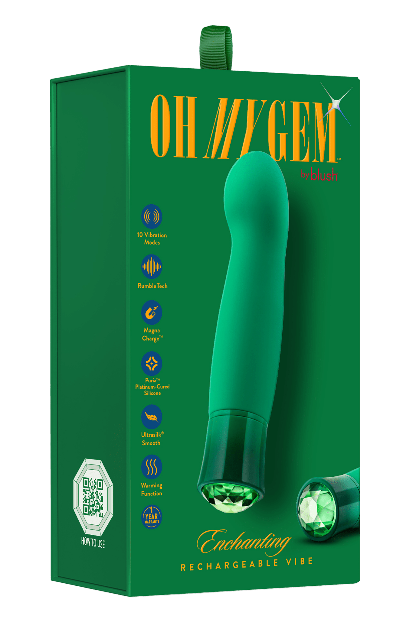 Oh My Gem Enchanting Emerald G - Spot Vibrator - Loveangels
