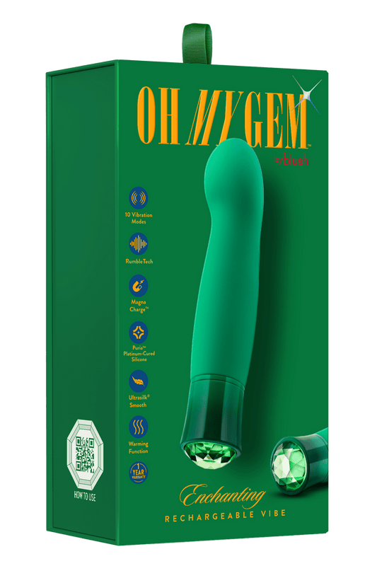 Oh My Gem Enchanting Emerald G - Spot Vibrator - Loveangels
