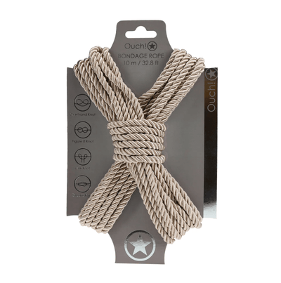 Ouch! 10m Polyester Bondage Rope - Loveangels