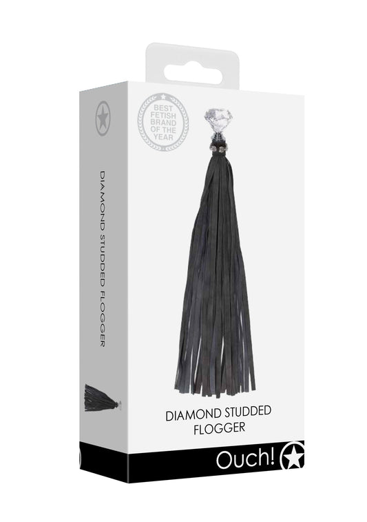 Ouch! Diamond Handle Whip - Loveangels