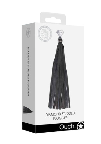 Ouch! Diamond Handle Whip - Loveangels