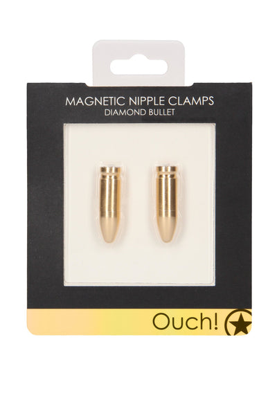 Ouch! Magnetic Diamond Bullet Nipple Clamps - Loveangels