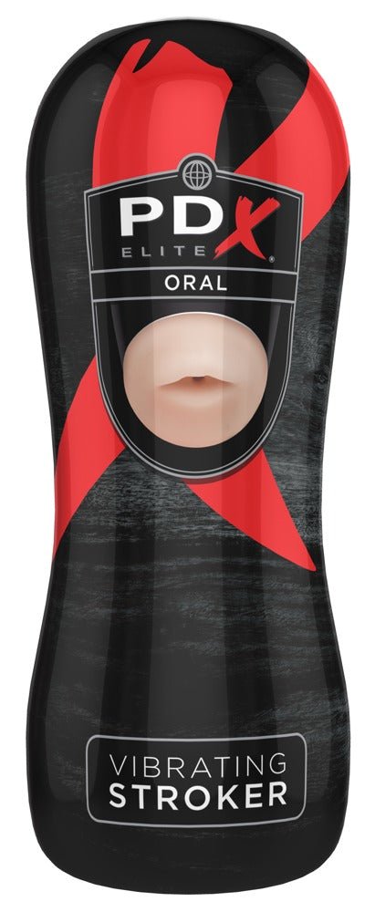 PDX Elite Vibrating Oral Stroker - Loveangels