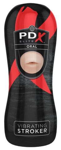 PDX Elite Vibrating Oral Stroker - Loveangels