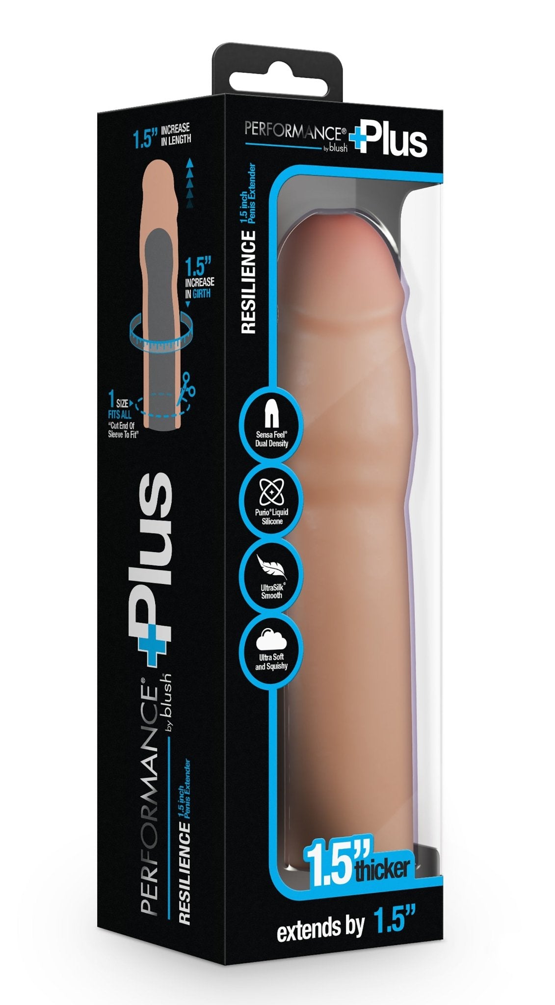 Performance Plus 1.5 Inch Silicone Penis Xtender - Loveangels
