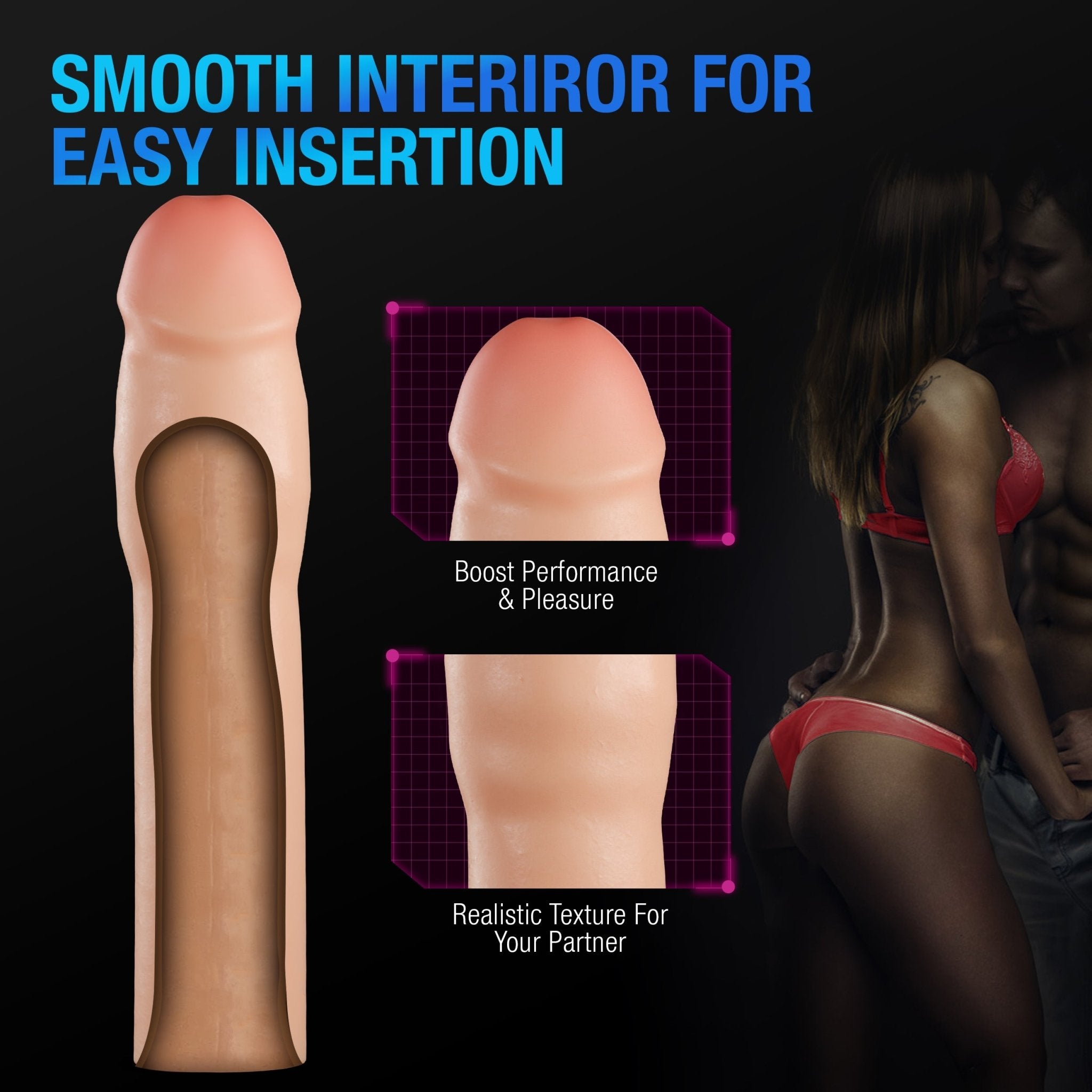 Performance Plus 1.5 Inch Silicone Penis Xtender - Loveangels