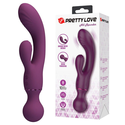 Pretty Love All Rounder Vibrating Wand Rabbit - Loveangels