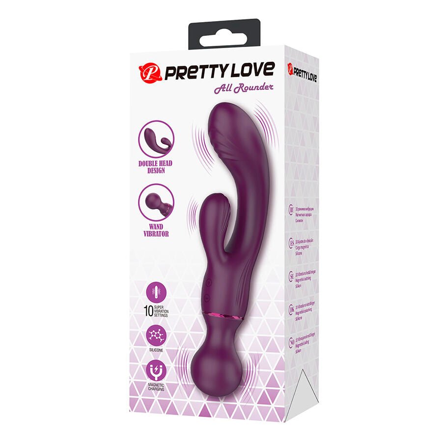 Pretty Love All Rounder Vibrating Wand Rabbit - Loveangels