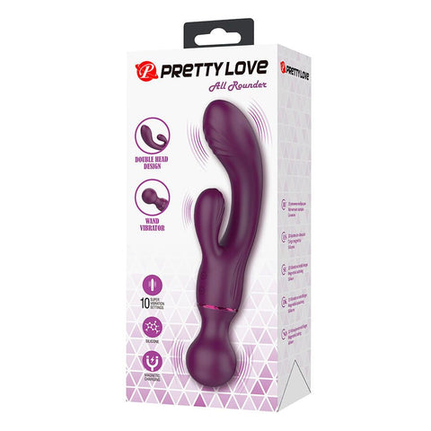 Pretty Love All Rounder Vibrating Wand Rabbit - Loveangels