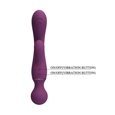 Pretty Love All Rounder Vibrating Wand Rabbit - Loveangels