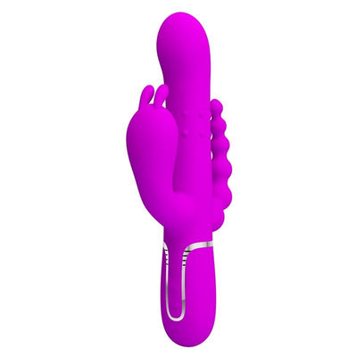 Pretty Love Cammy 4 in 1 Vibe with Rotating Balls and Anal Chain - Loveangels