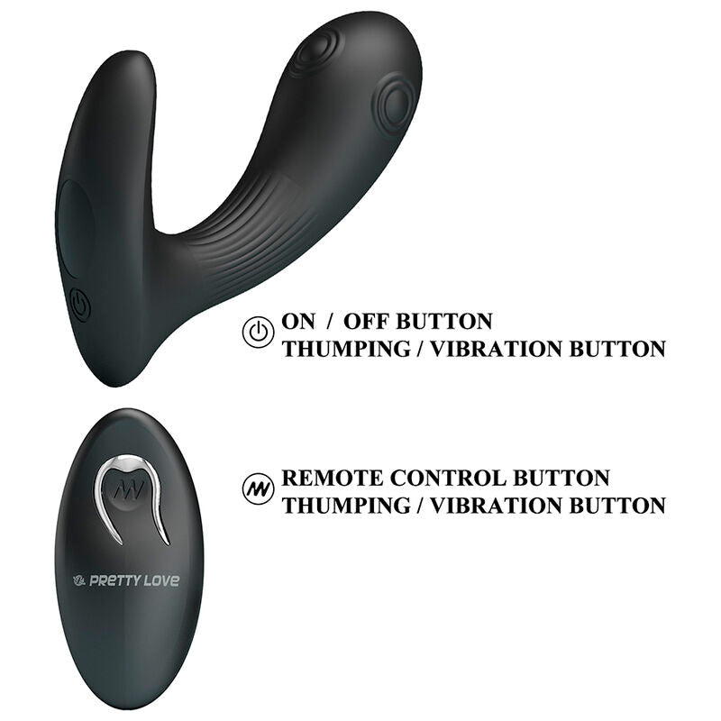 Pretty Love Mirabelle Prostate Vibrator with Remote Control - Loveangels