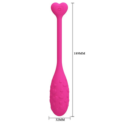 Pretty Love Pink Fisherman App Controlled Vibrating Egg - Loveangels