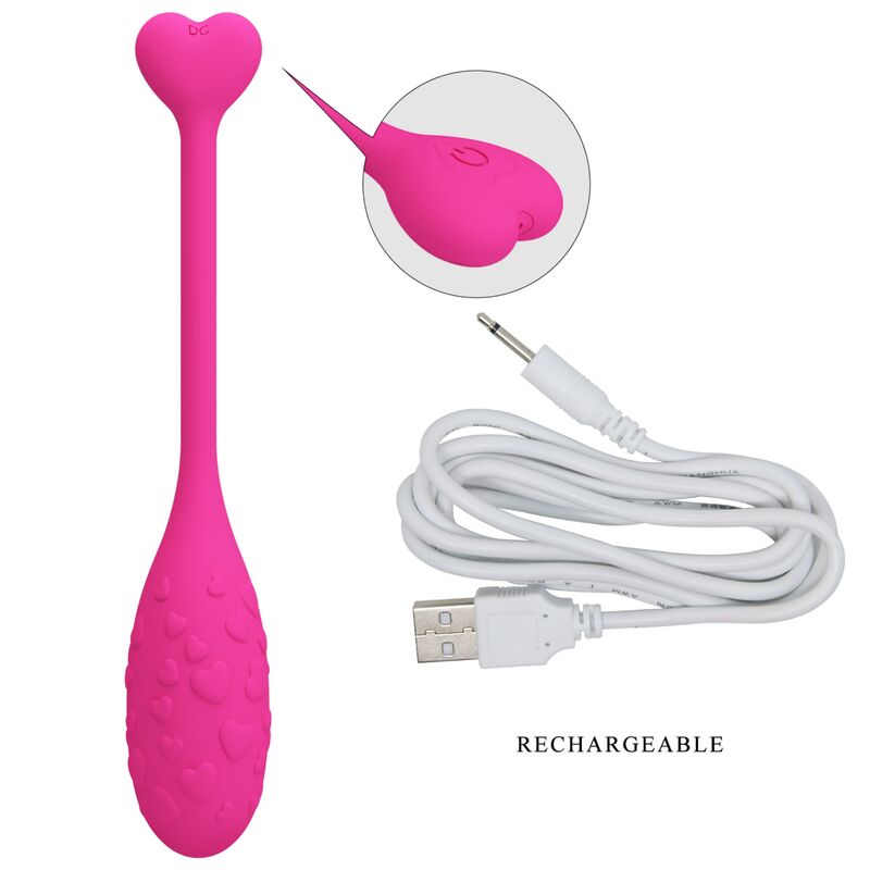 Pretty Love Pink Fisherman App Controlled Vibrating Egg - Loveangels
