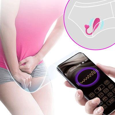 Pretty Love Pink Fisherman App Controlled Vibrating Egg - Loveangels