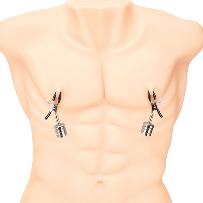 Prowler RED Nipple Clamps With Magnetic Weights - Loveangels