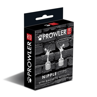 Prowler RED Nipple Clamps With Magnetic Weights - Loveangels