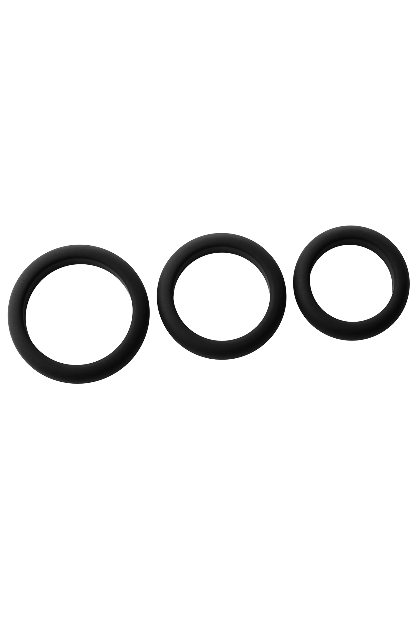 Ramrod Smooth Silicone Cockring 3pk - Loveangels