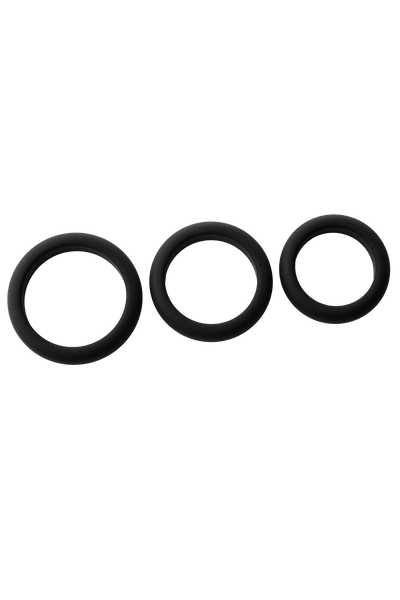 Ramrod Smooth Silicone Cockring 3pk - Loveangels