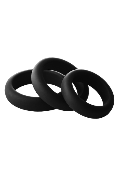 Ramrod Smooth Silicone Cockring 3pk - Loveangels