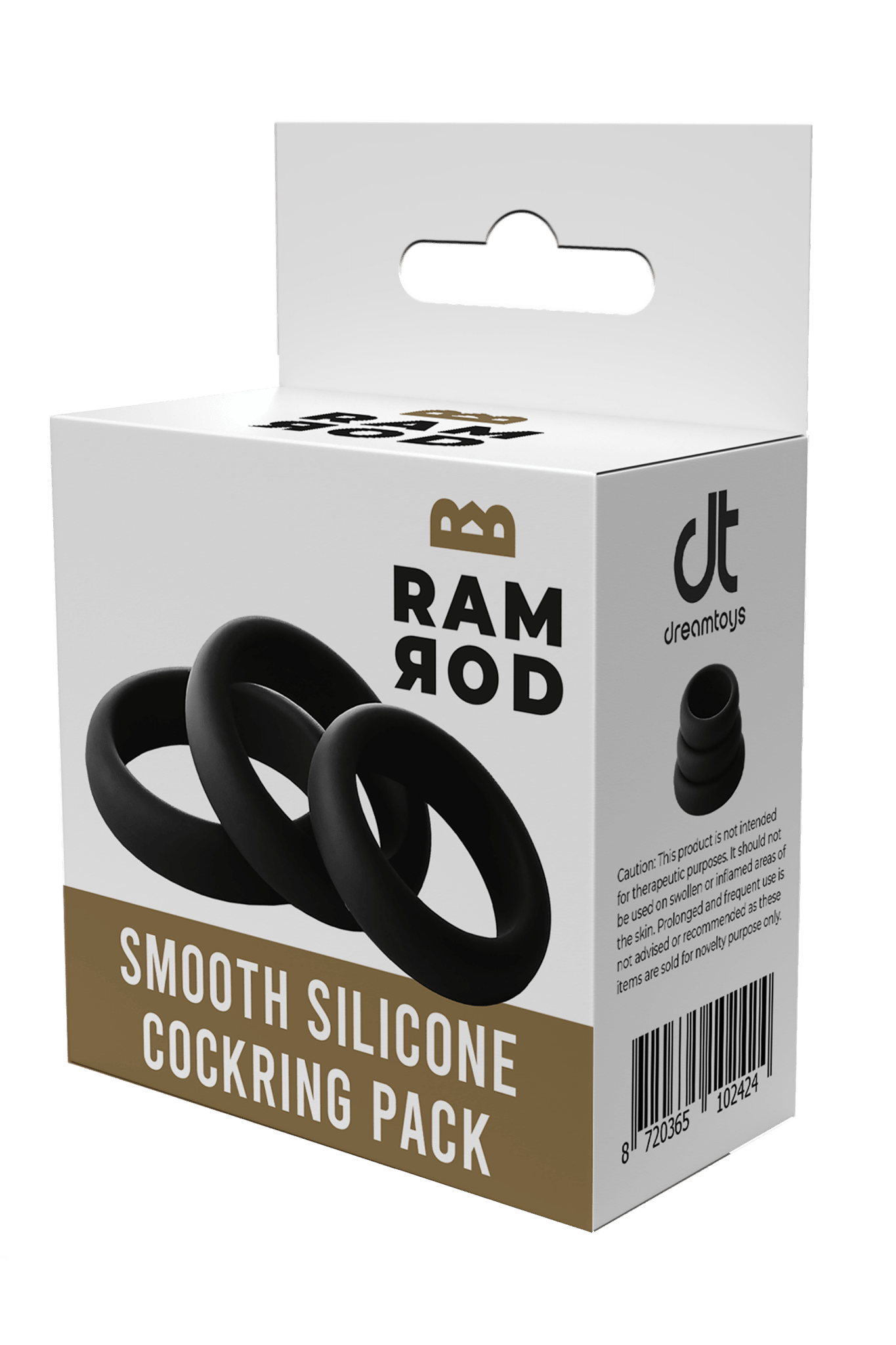 Ramrod Smooth Silicone Cockring 3pk - Loveangels