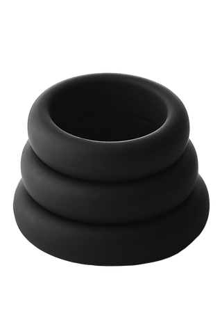 Ramrod Smooth Silicone Cockring 3pk - Loveangels