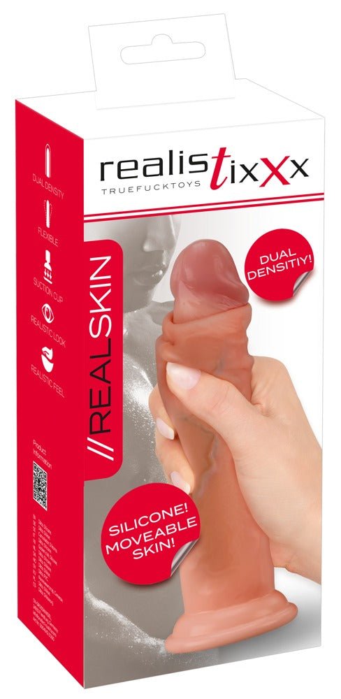 Realistixxx Real Skin 20.5cm Dual Density Dildo - Loveangels