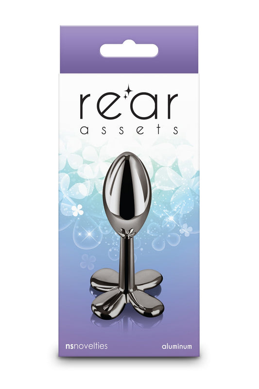 Rear Assets Clover Gunmetal Butt Plug - Loveangels