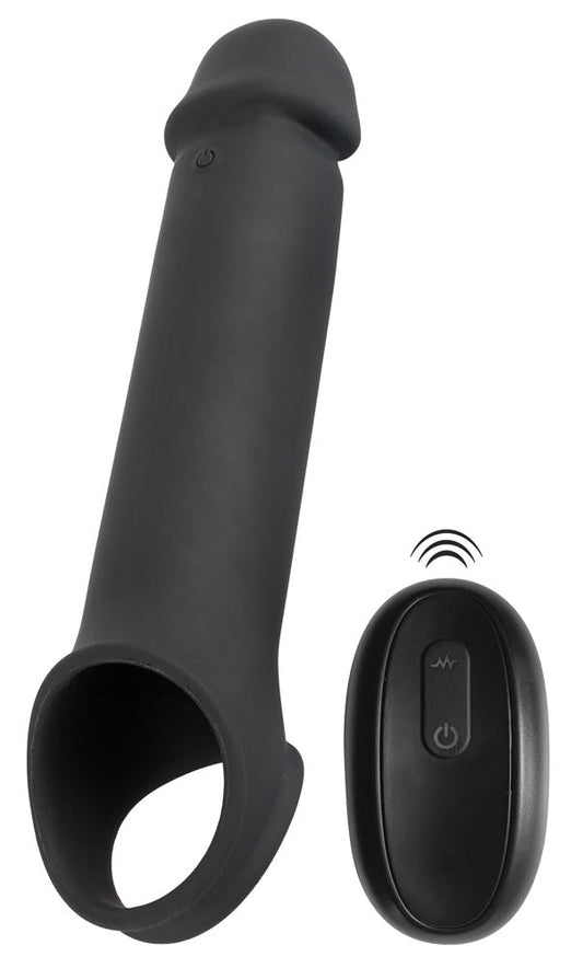 Rebel Remote Control Vibrating Penis Extension Sleeve - Loveangels