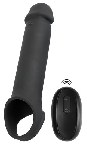 Rebel Remote Control Vibrating Penis Extension Sleeve - Loveangels
