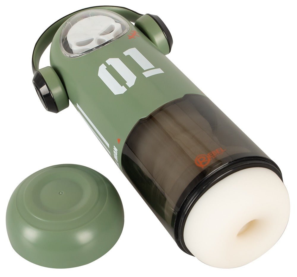 Rebel Skull Masturbator with Vibration, Heating and Thrusting - Loveangels