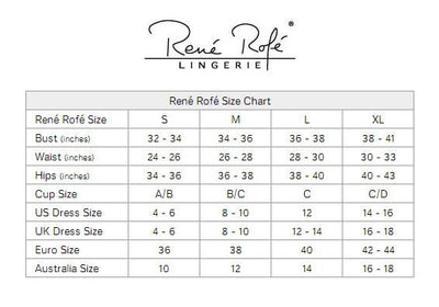 Rene Rofe Lingerie Staying In 2Pc Set Black M/L - Loveangels