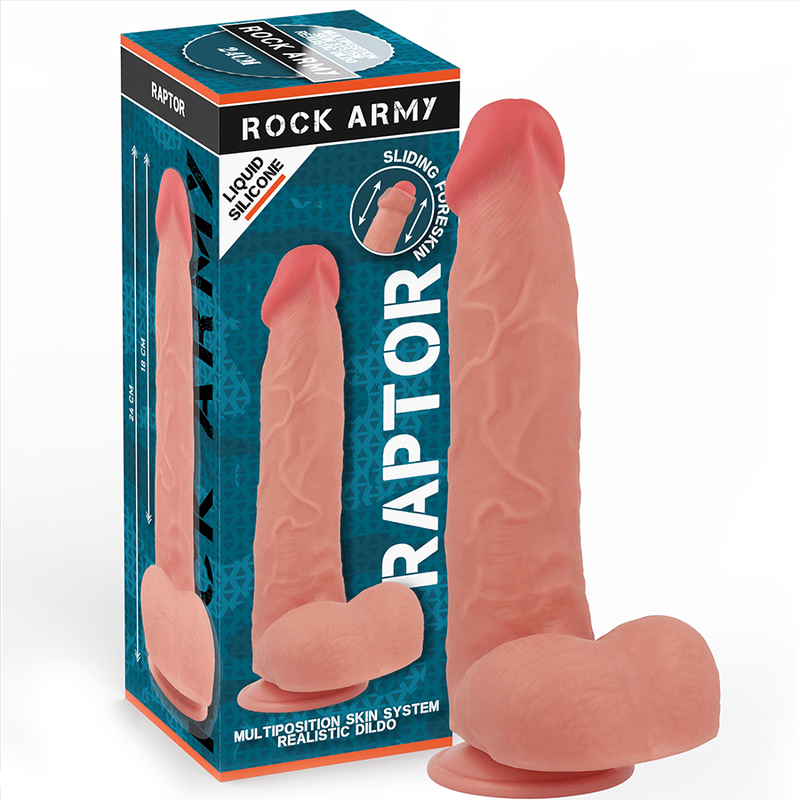 Rock Army Raptor 24cm Liquid Silicone Dildo - Loveangels