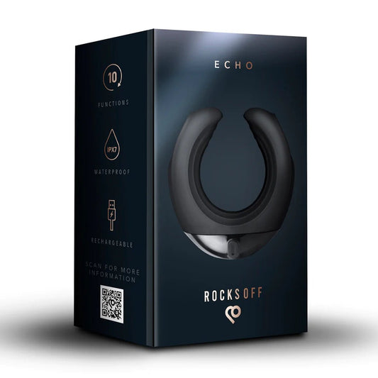 Rocks Off Echo Vibrating C - Shape Masturbator - Loveangels