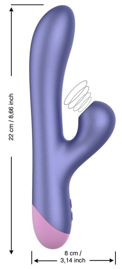 Romp Pulse Double Delights Rabbit Vibrator With Suction - Loveangels