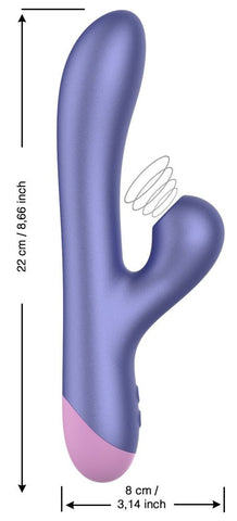 Romp Pulse Double Delights Rabbit Vibrator With Suction - Loveangels