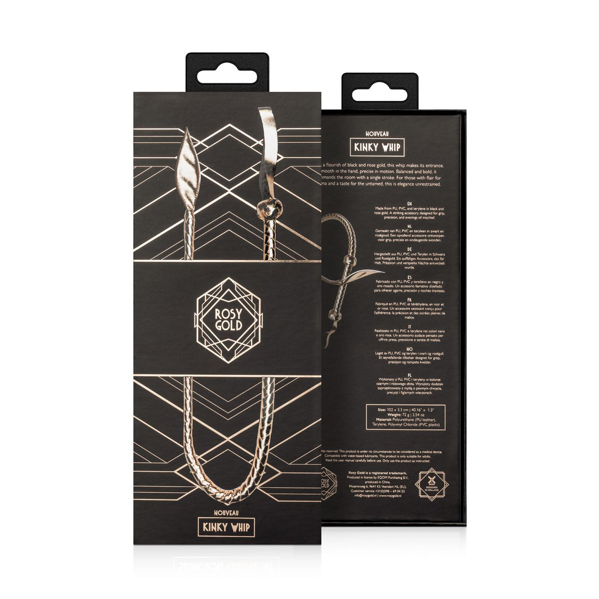 Rosy Gold - Bull Whip - Braided - Loveangels