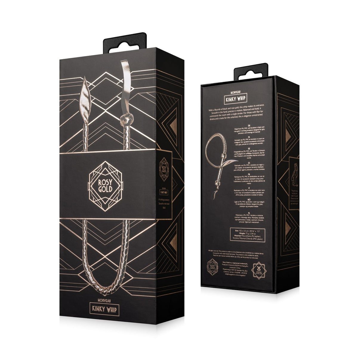 Rosy Gold - Bull Whip - Braided - Loveangels