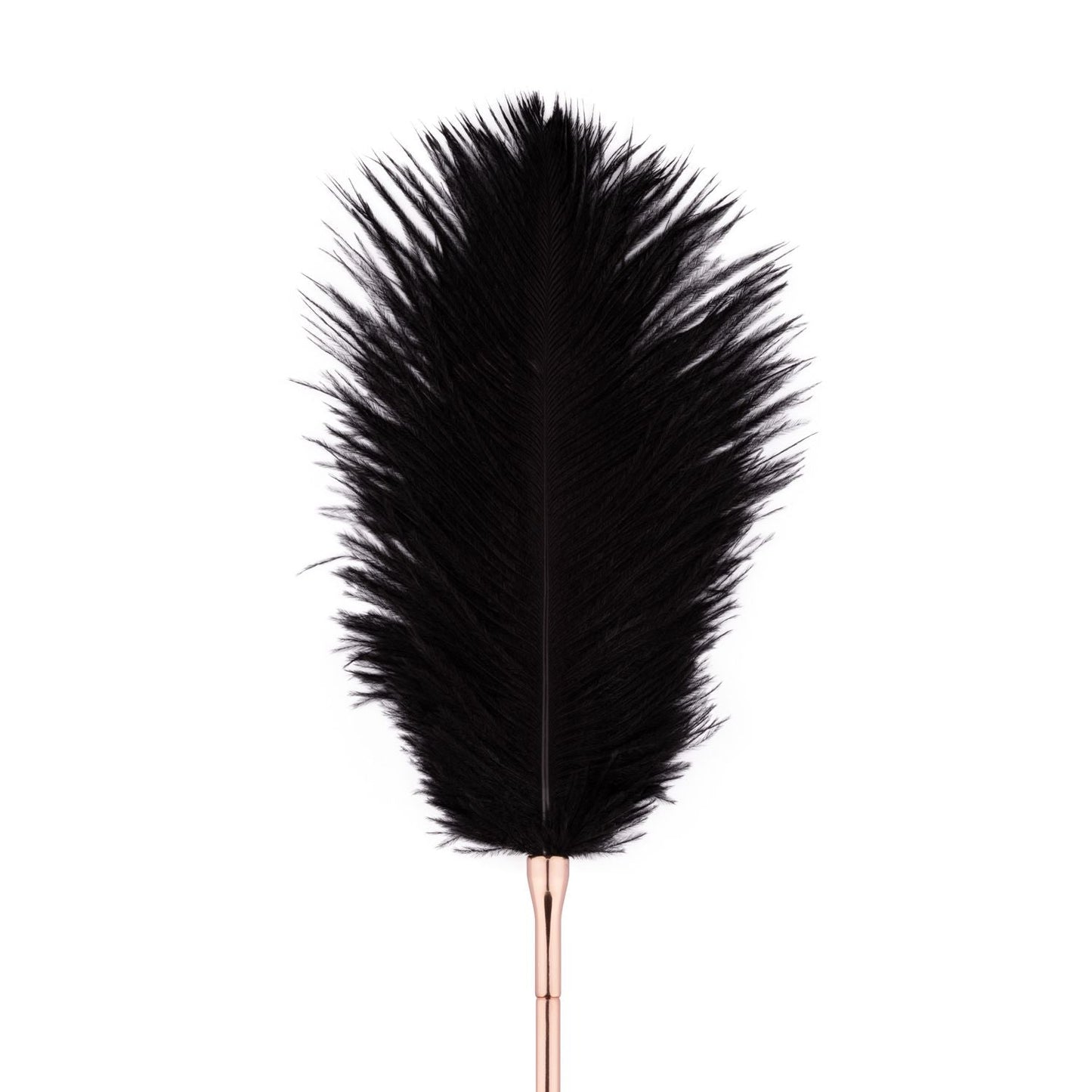 Rosy Gold Feather Tickler & Whip - Loveangels