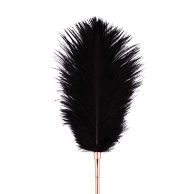 Rosy Gold Feather Tickler & Whip - Loveangels