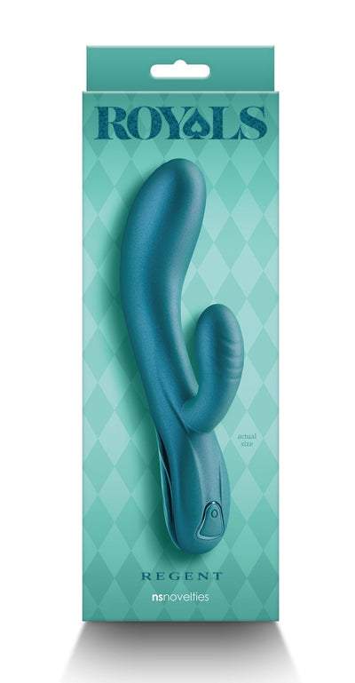 Royals Regent Metallic Green Rabbit Vibrator - Loveangels